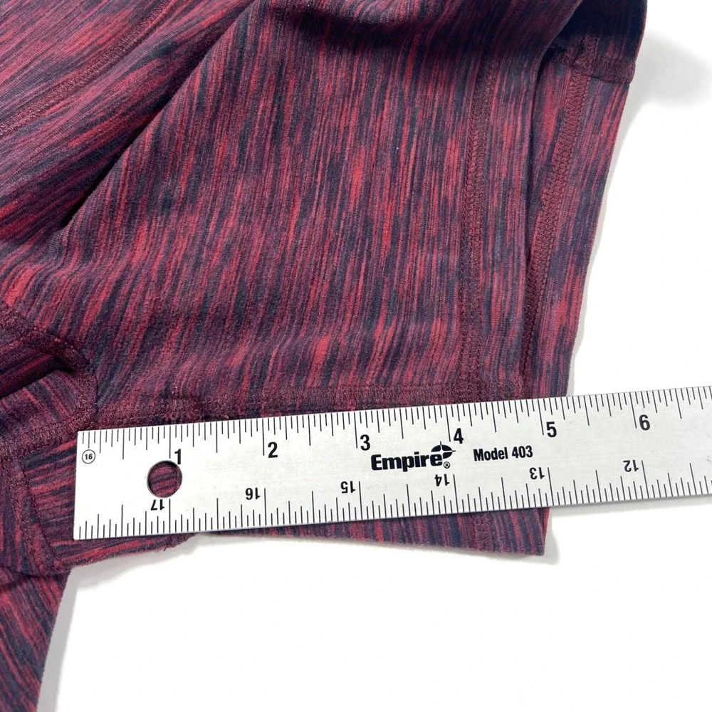 Alo Yoga Big Waves Short Small Garnet Space Dye Yoga Shorts Pilates Barre Gym